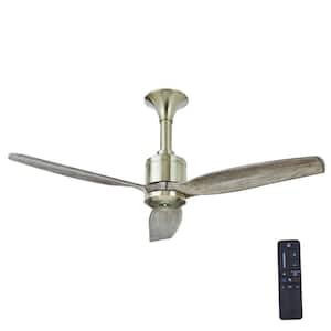 Chaplin 52 in. Indoor Brushed Nickel Ceiling Fan with Remote