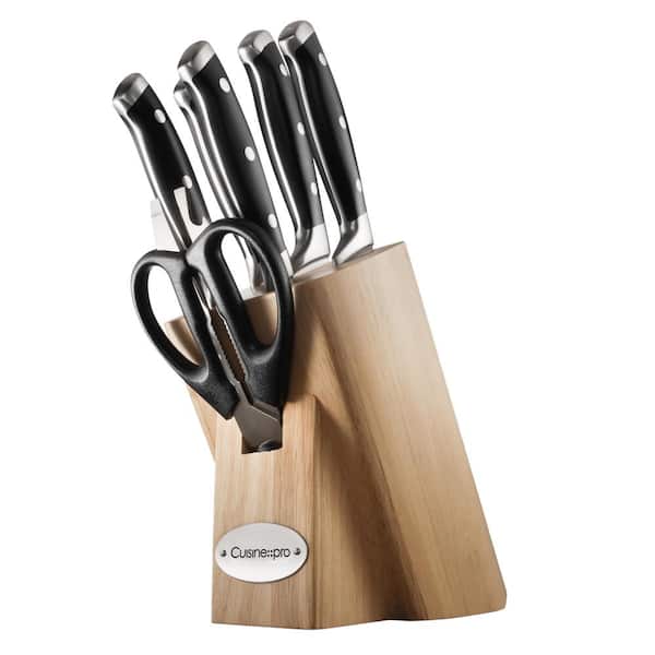 Kitchen Knife Set With Wooden Block, 16 Pieces Knives Set With Sharpener,  Premium German Stainless Steel Knife Block Set, Japanese Design 