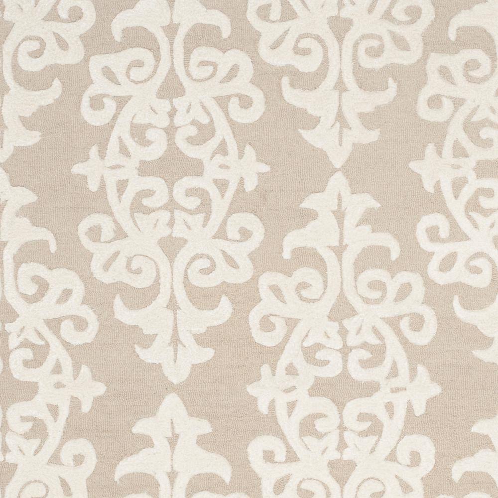 Ivory Elegance 9' x 12' Hand-Tufted Wool Rectangular Area Rug