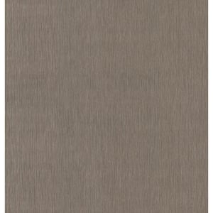 Brown Tuck Stripe Vinyl Wallpaper Matte, 27 in. x 27 ft.