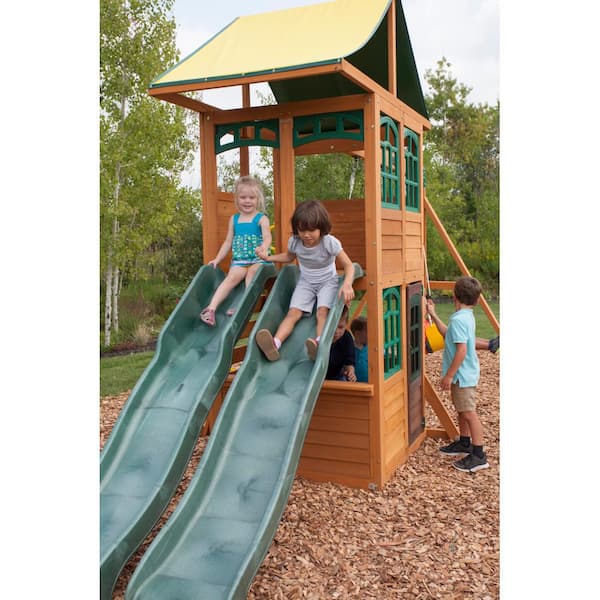 Treasure Cove Wooden Swing Set