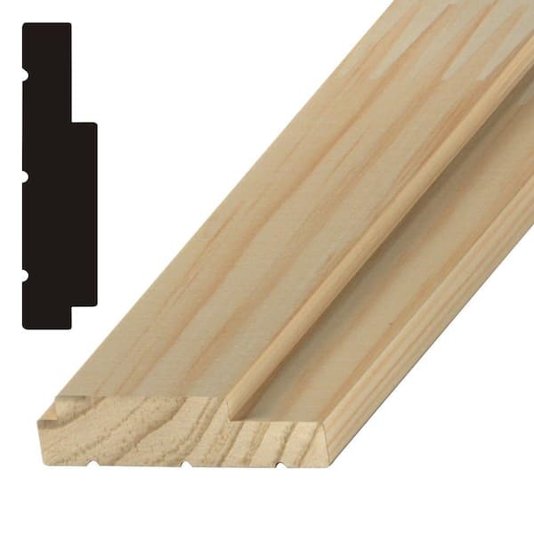 Builder's Choice 1-1/4 in. x 4-1/8 in. x 84 in. Finger-Jointed Pine Exterior Jamb Moulding