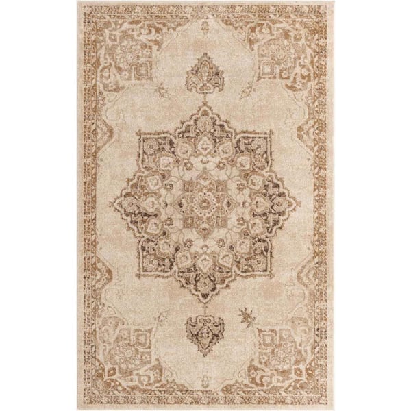 Unique Loom Utopia Helios Beige 5' 0 x 8' 0 Area Rug