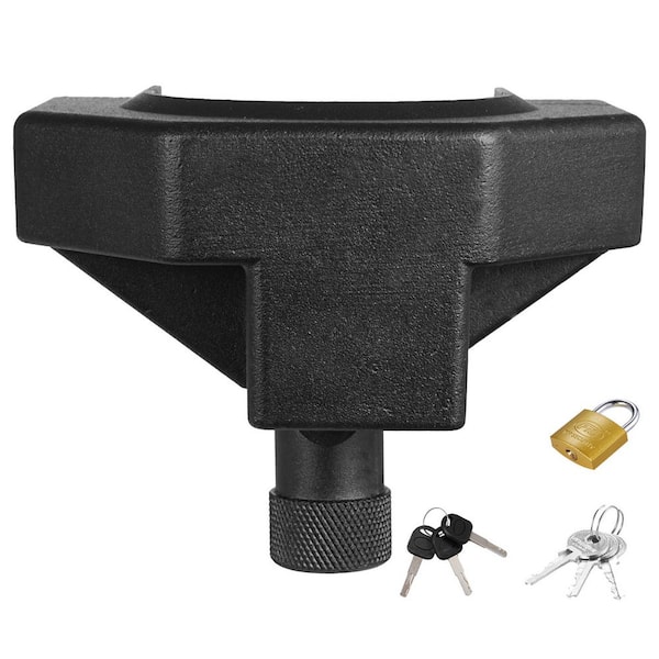 Trailer Hitch Lock Kit Heavy-Duty Anti-Theft Trailer Ball Lock with 3KeysandPadlock, Compatible with 2-5/16 in. Couplers