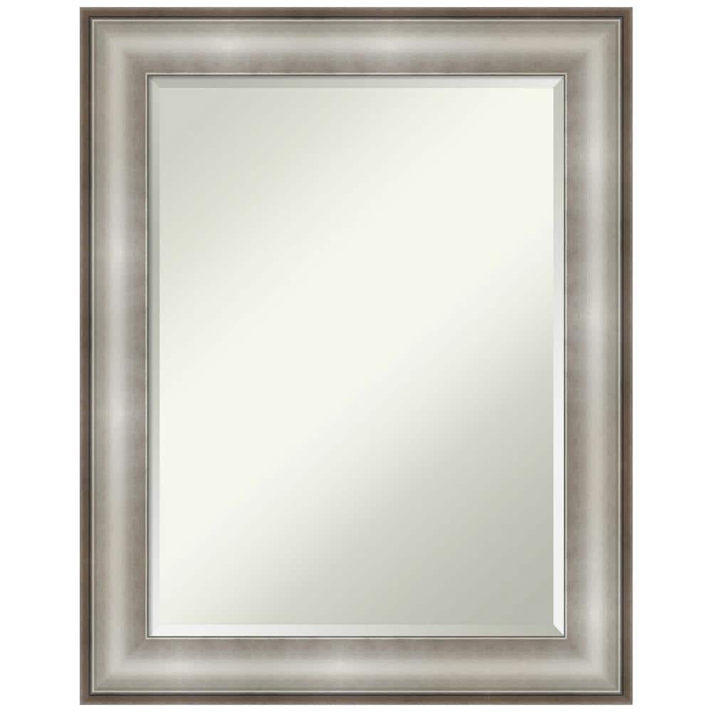 Silver Rectangular Bathroom Vanity Wall Mirror