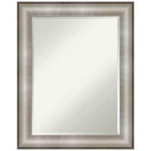 Imperial 23 in. x 29 in. Modern Rectangle Framed Silver Bathroom Vanity Mirror