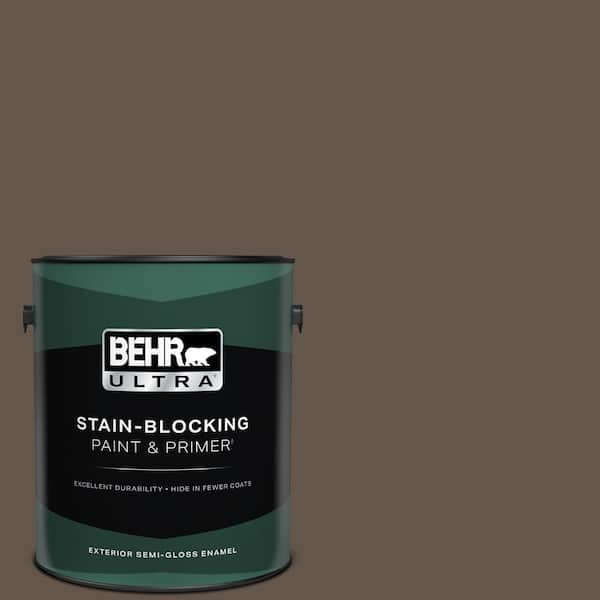 BEHR ULTRA 1 gal. #ECC-44-3 Osprey Semi-Gloss Enamel Exterior Paint & Primer