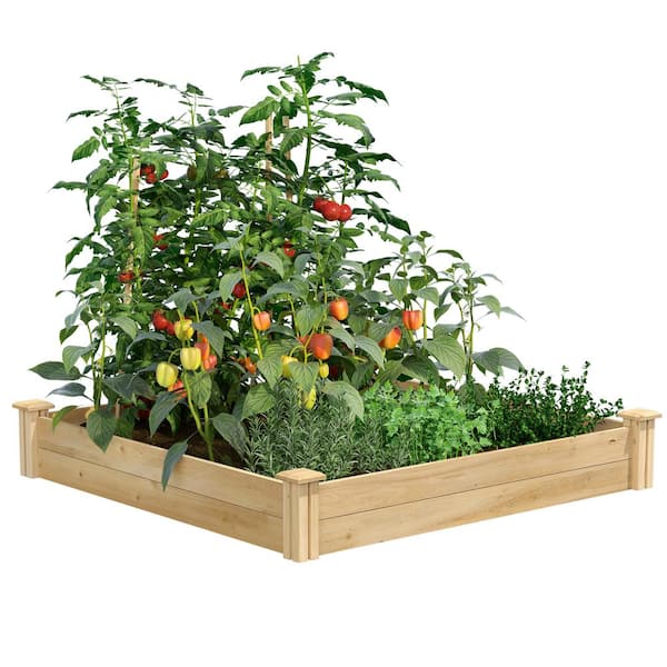 4 ft. x 4 ft. x 7 in. Original Cedar Raised Garden Bed