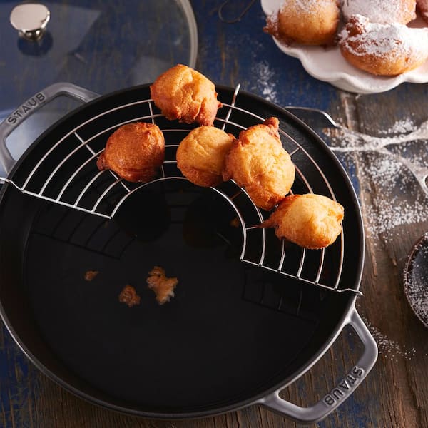 ZWILLING Staub Cast Iron, 14 in. Wok, 4.5 qt. Perfect Pan-Graphite