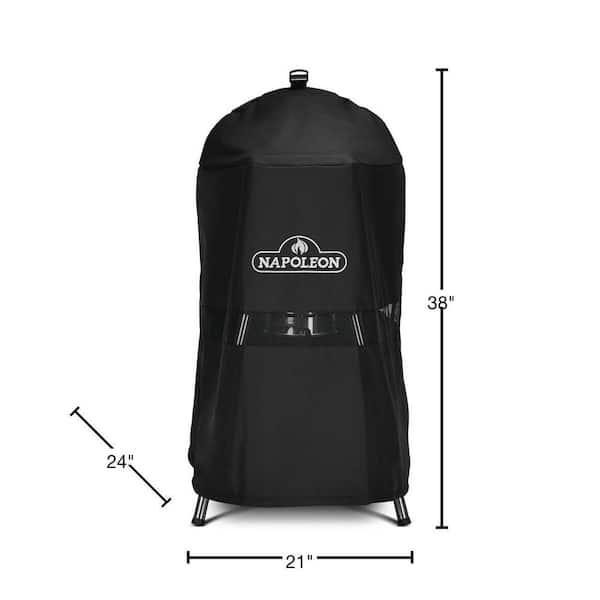 NK18 18 in. Charcoal Grill Cover in Black