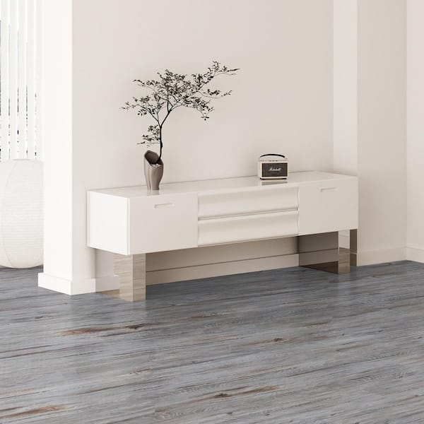 Brown Peel and Stick Vinyl Flooring Tiles 36 in. x 6 in. Vintage Wood Design DIY Water Resistant 54 sq. ft. 6 MIL