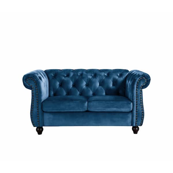 US Pride Furniture Chesterfield 62 in. Wide Rolled Arm