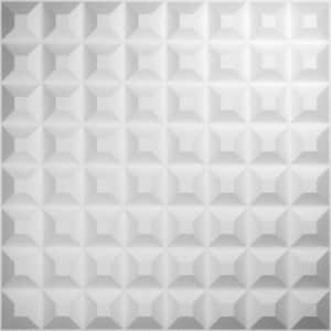 5/8 in. x 19-5/8 in. x 19-5/8 in. PVC White Bradford EnduraWall Decorative 3D Wall Panel (2.67 sq. ft.)