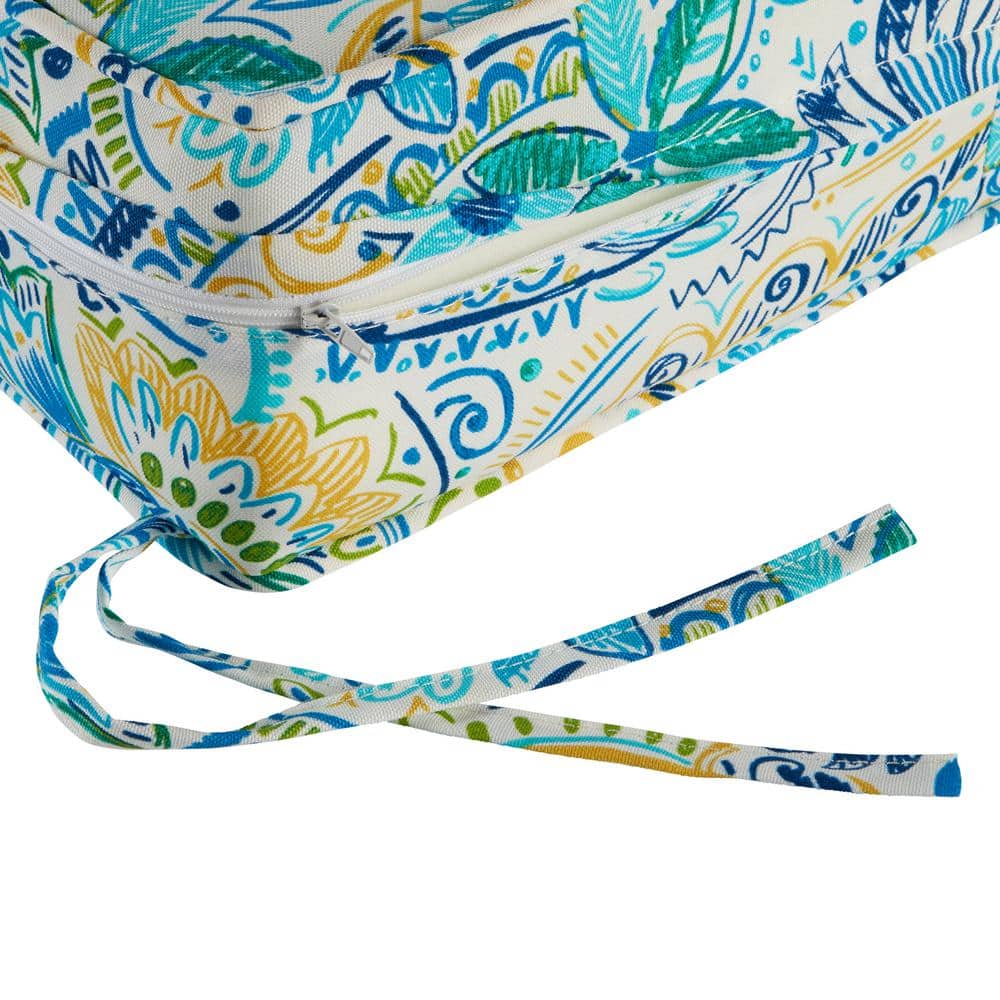 Baltic Paisley 24" x 24" Deep Seat Cushion Set with Polyester Fabric