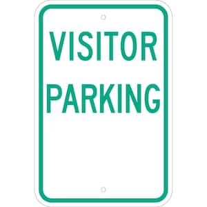 18 in. x 12 in. Aluminum Visitor Parking Sign