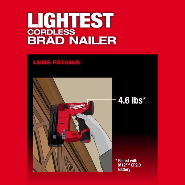 Milwaukee M18 FUEL 18-Volt Lithium-Ion Brushless Cordless Gen II 18-Gauge Brad Nailer W/25 ft. Wide Blade Magnetic Tape Measure