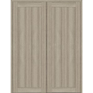 1-Panel Shaker 36 in. W. x 96 in. Both Active Shamburg Wood Composite Double Prehend Interior Door