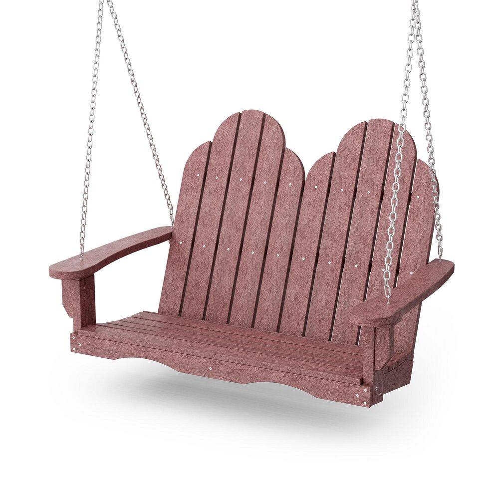 Classic 2-Person Cherrywood Plastic Adirondack Porch Swing price history on PriceWatchPro