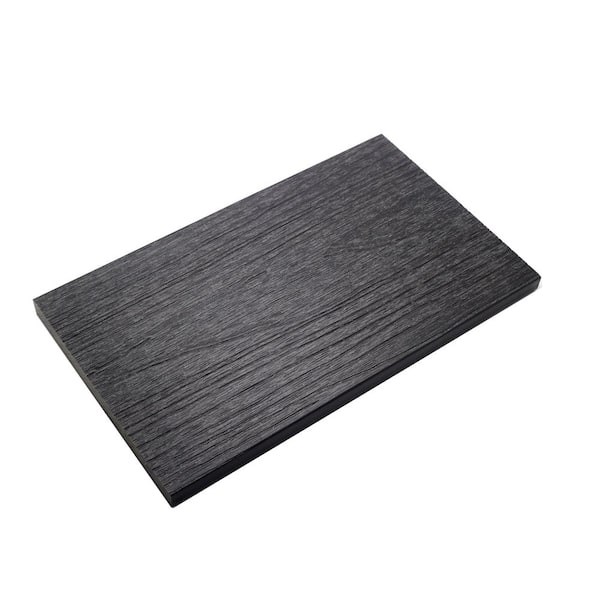 NewTechWood UltraShield Naturale Fascia 0.5 in. x 12 in. x 6 ft. Westminster Gray Composite Fasica Decking Board