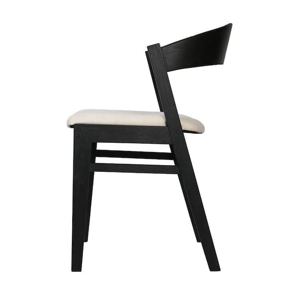 ダイニングチェア New Dining chair NewRidge Home Goods Zia Black Wood Dining Chair with Upholstered