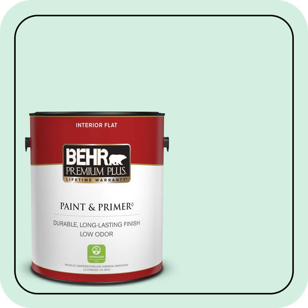 1 gal. #480C-2 Pastel Jade Flat Low Odor Interior Paint & Primer price history on PriceWatchPro