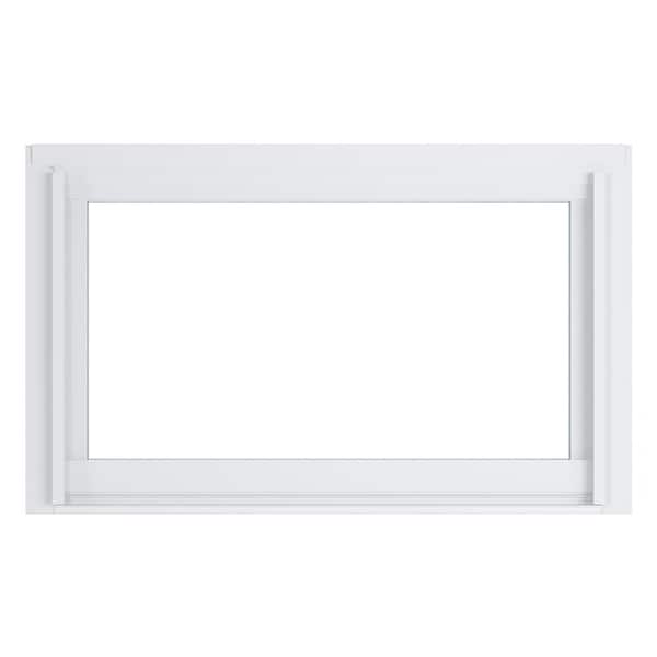 30.75 in. x 18.75 in. 70 Series Low-E Argon Glass Hopper White Vinyl Replacement Window, Screen Incl