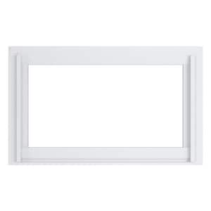 30.75 in. x 14.75 in. 70 Series Low-E Argon Glass Hopper White Vinyl Replacement Window, Screen Incl