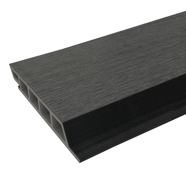 Shadowline All Weather System 6.7 in. x 96 in. Composite Siding in Hawaiian Charcoal