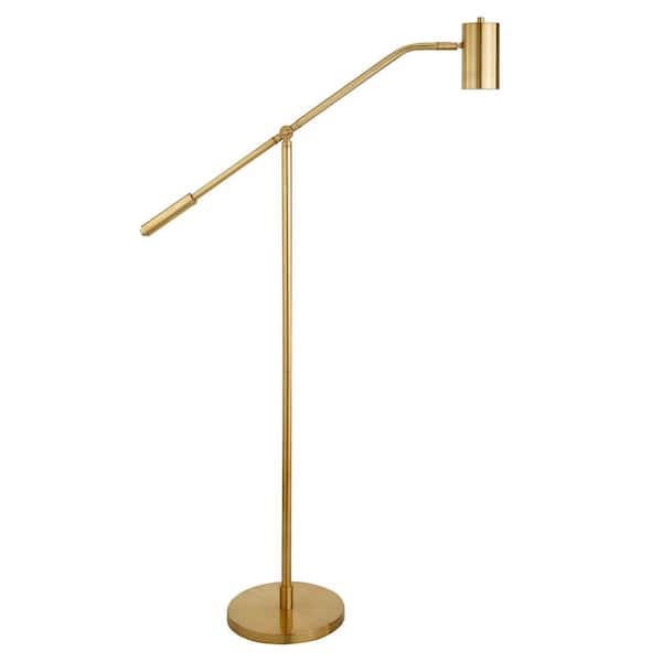 Brass Pharmacy Floor Lamp With, Boom Arm Floor Lamp