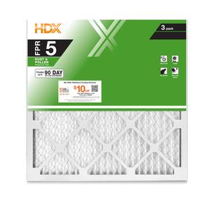 22 in. x 22 in. x 1 in. Standard Pleated Air Filter FPR 5 (3-Pack)
