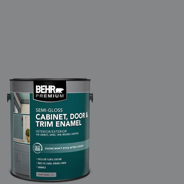 BEHR PREMIUM 1 gal. #PFC-64 Storm Semi-Gloss Enamel Interior/Exterior Cabinet, Door & Trim Paint