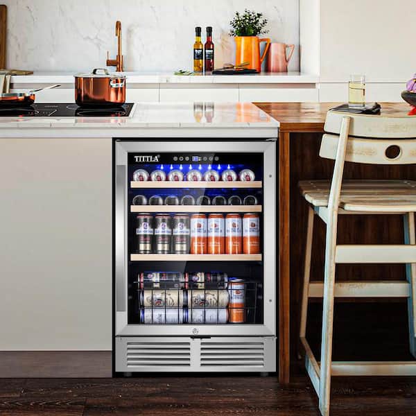 Phiestina 24 Inch Beverage Cooler Refrigerator - 175 Can Built-in or F –  Advanced Mixology