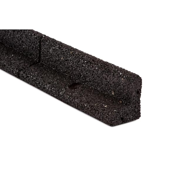 EcoBorder 4 ft. Black Rubber Landscape Edging (6-Pack)