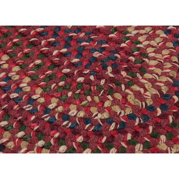 Winchester Brick 11 ft. x 14 ft. Oval Moroccan Wool Blend Area Rug