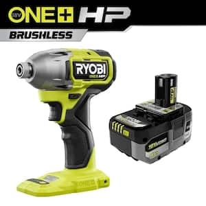 ONE+ HP 18V Brushless Cordless 1/4 in. 4-Mode Impact Driver with 4.0 Ah Lithium-Ion HIGH PERFORMANCE Battery