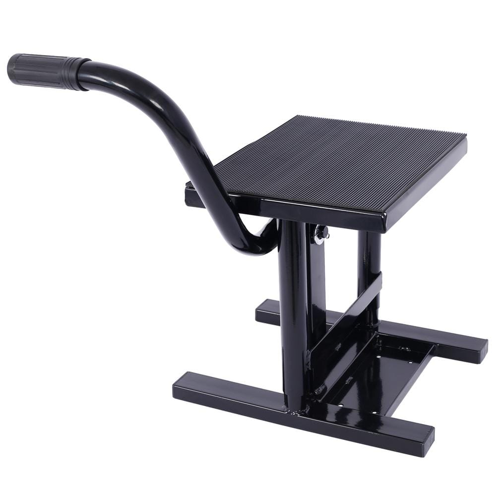 Motorcycle Jack Stand 330 lbs. 12 in. Heavy-duty Steel Motorcycle Lift in Black price history on PriceWatchPro