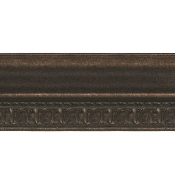 Fasade Grand Baroque 1 in. x 6 in. x 96 in. Wood Ceiling Crown Molding in Smoked Pewter