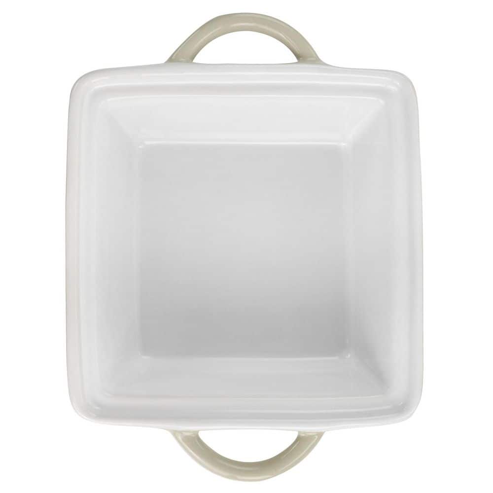 Beige Mini Stoneware Casserole with Lid