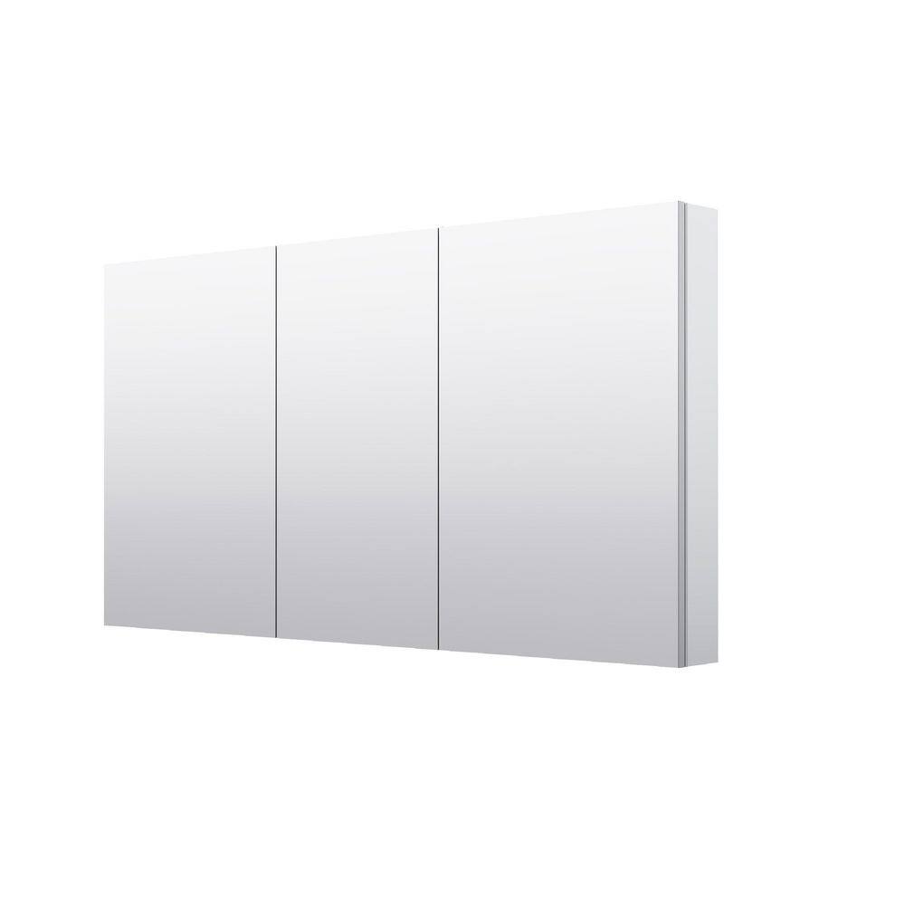 ROSA 56 in. W x 32 in. H Rectangular Tri-View Aluminum Medicine Cabinet with Mirror, Combo Set, BLUM Hinge, Soft Close price history on PriceWatchPro