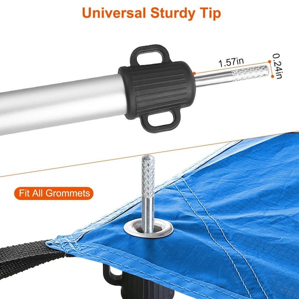 Adjustable awning pole best sale