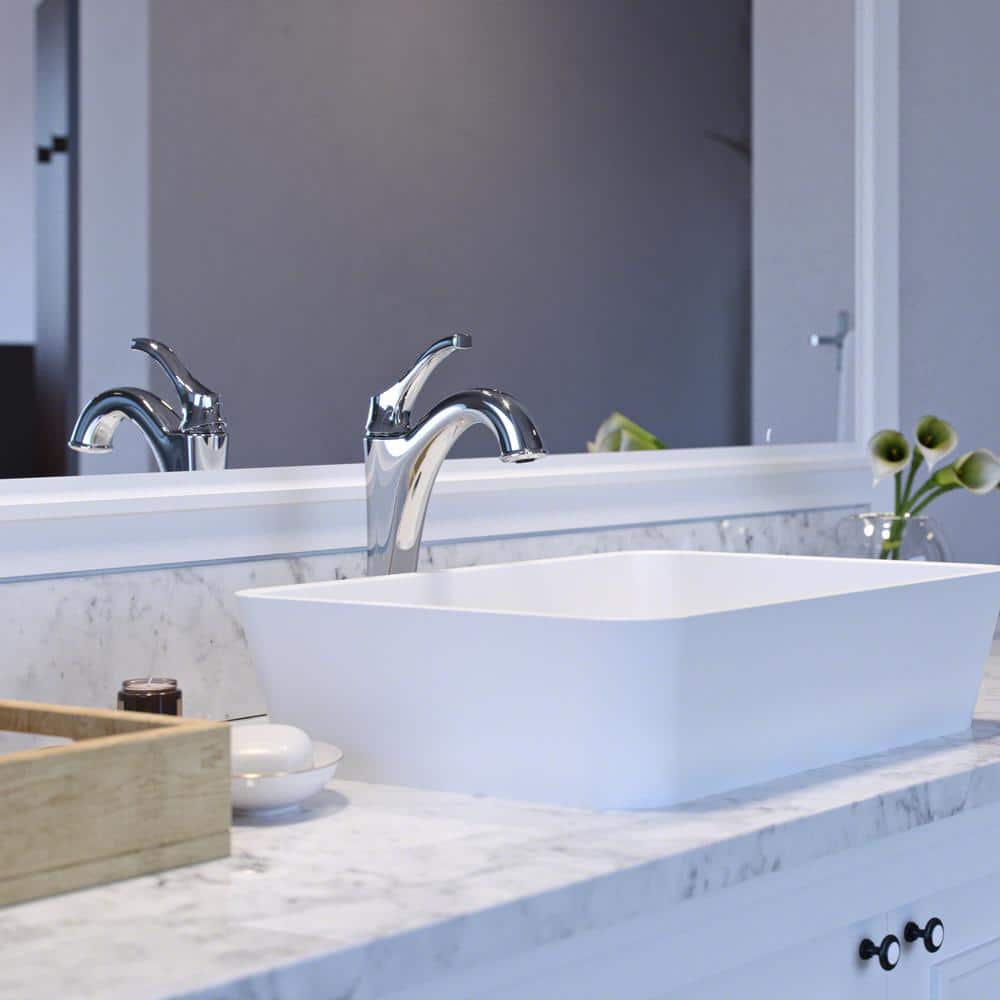 Elegant Arlo 12" Chrome Single-Handle Vessel Bathroom Faucet