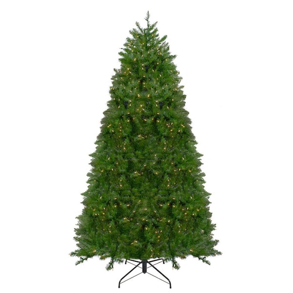14 ft. Pre-Lit Northern Pine Full Artificial Christmas Tree-Warm White LED Lights