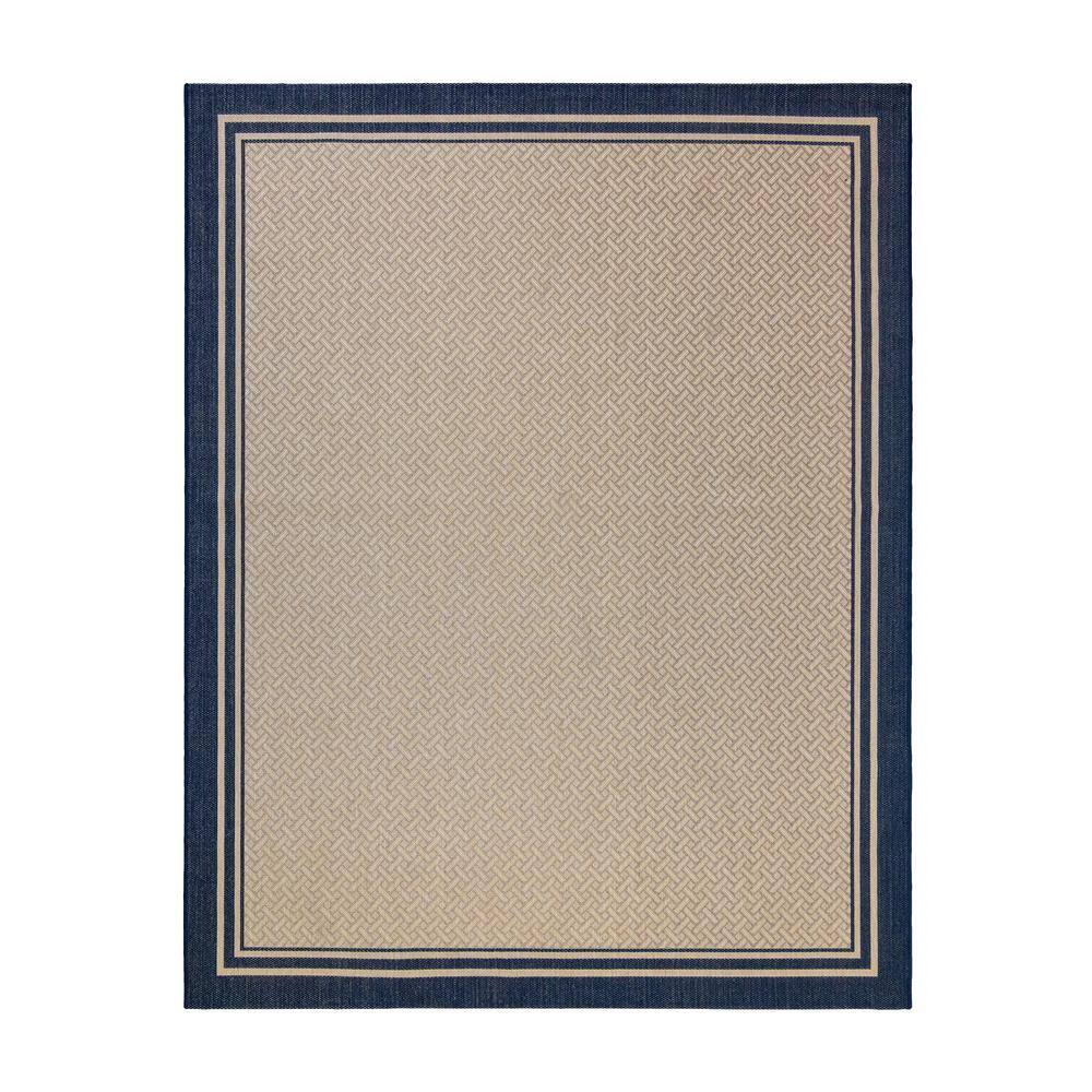 Soroa Navy 5' x 7' Reversible Indoor/Outdoor Area Rug
