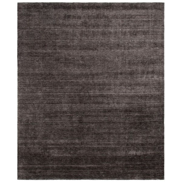 Mirage 9 ft. x 12 ft. Charcoal Solid Color Area Rug