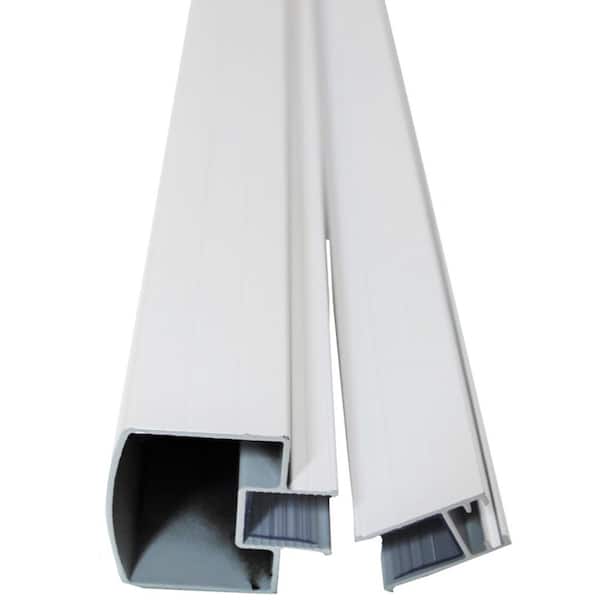 36 in. H x 72 in. W White Aluminum Level Railing Kit