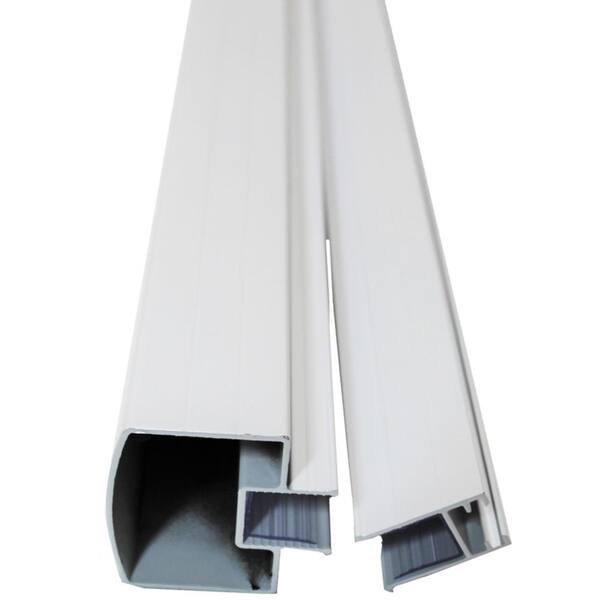 Vista 42 in. H x 72 in. W White Aluminum Level Rail Kit