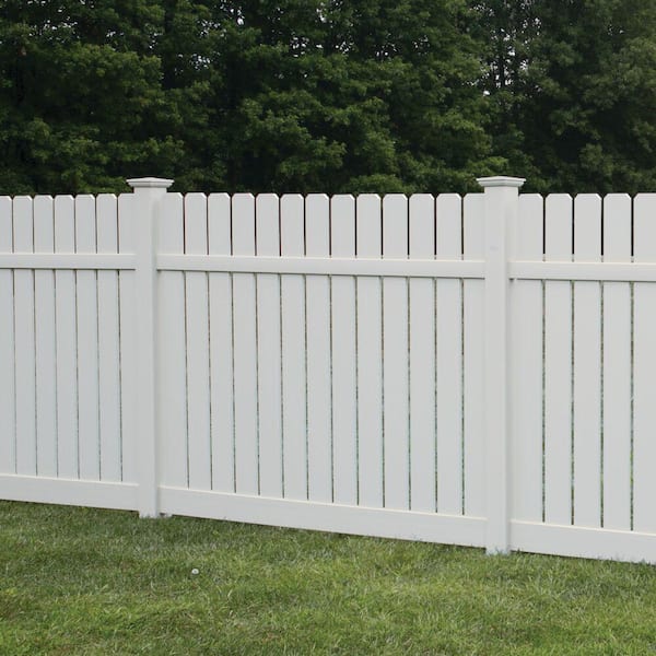 Barrette Outdoor Living 5 in. x 5 in. White Vinyl Contemporary Post Top