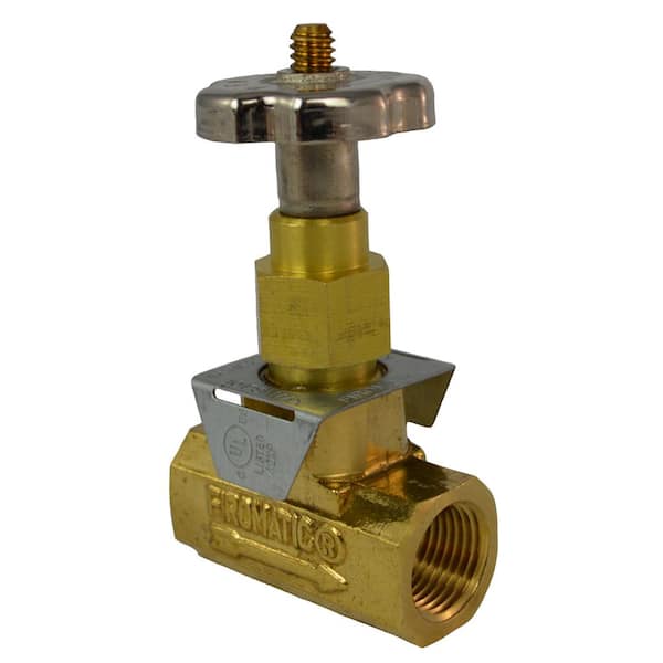 Firomatic 3/8 in. Brass Straight Valve