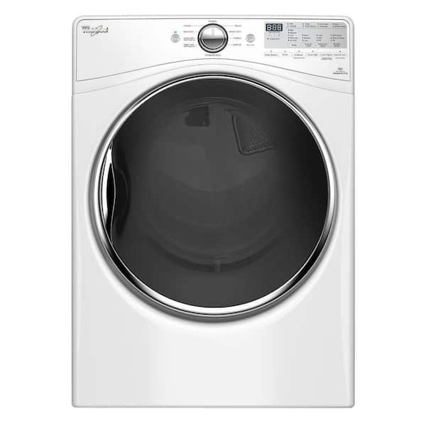 Whirlpool 7.4 cu. ft. 120-Volt Stackable White Gas Vented Dryer with Advanced Moisture Sensing and EcoBoost