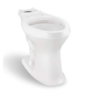 SuperClean Elongated Toilet Bowl Only in White with 12 in. Rough-In